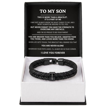 To My Son Bracelet - Personalized I Love You Forever