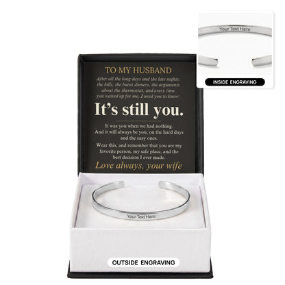 It's Still You husband cuff bracelet gift set, view 4