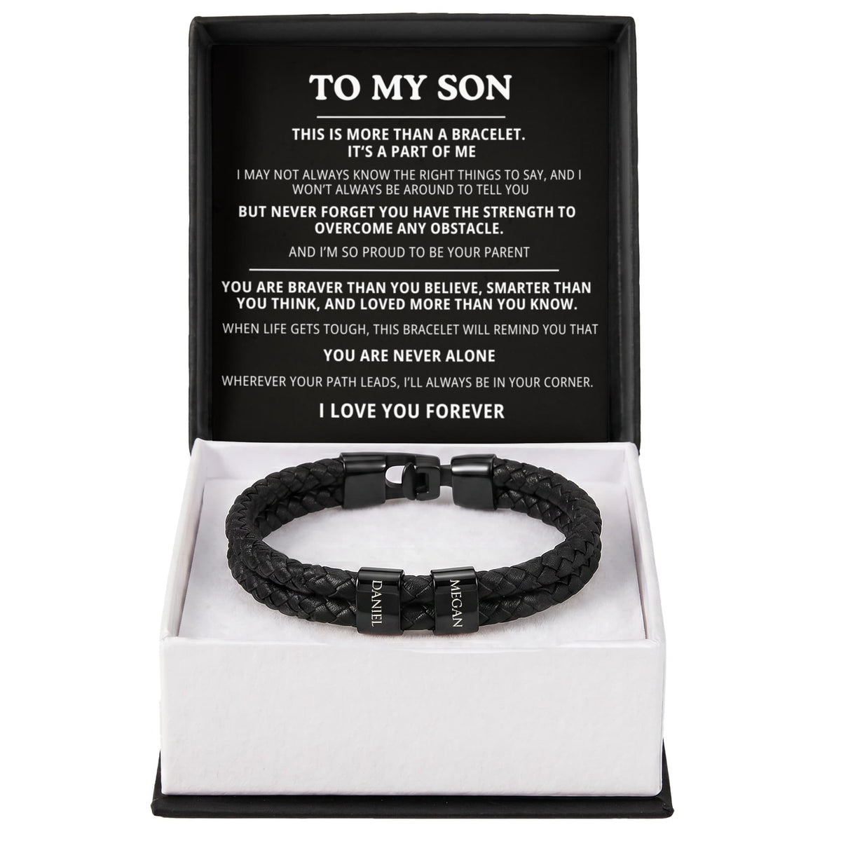 To My Son Bracelet - Personalized I Love You Forever