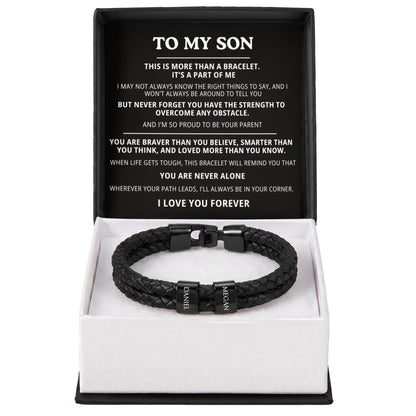 To My Son Bracelet - Personalized I Love You Forever