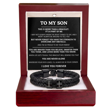 To My Son Bracelet - Personalized I Love You Forever