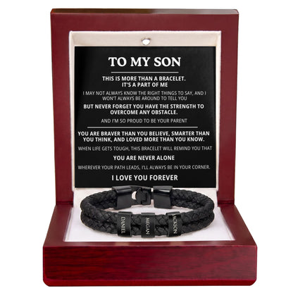 To My Son Bracelet - Personalized I Love You Forever
