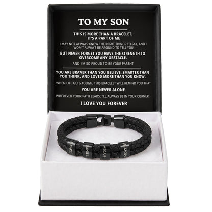 To My Son Bracelet - Personalized I Love You Forever