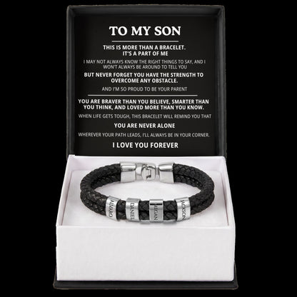 To My Son Bracelet - Personalized I Love You Forever