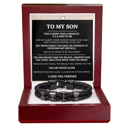 To My Son Bracelet - Personalized I Love You Forever