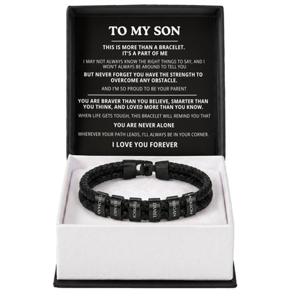 To My Son Bracelet - Personalized I Love You Forever