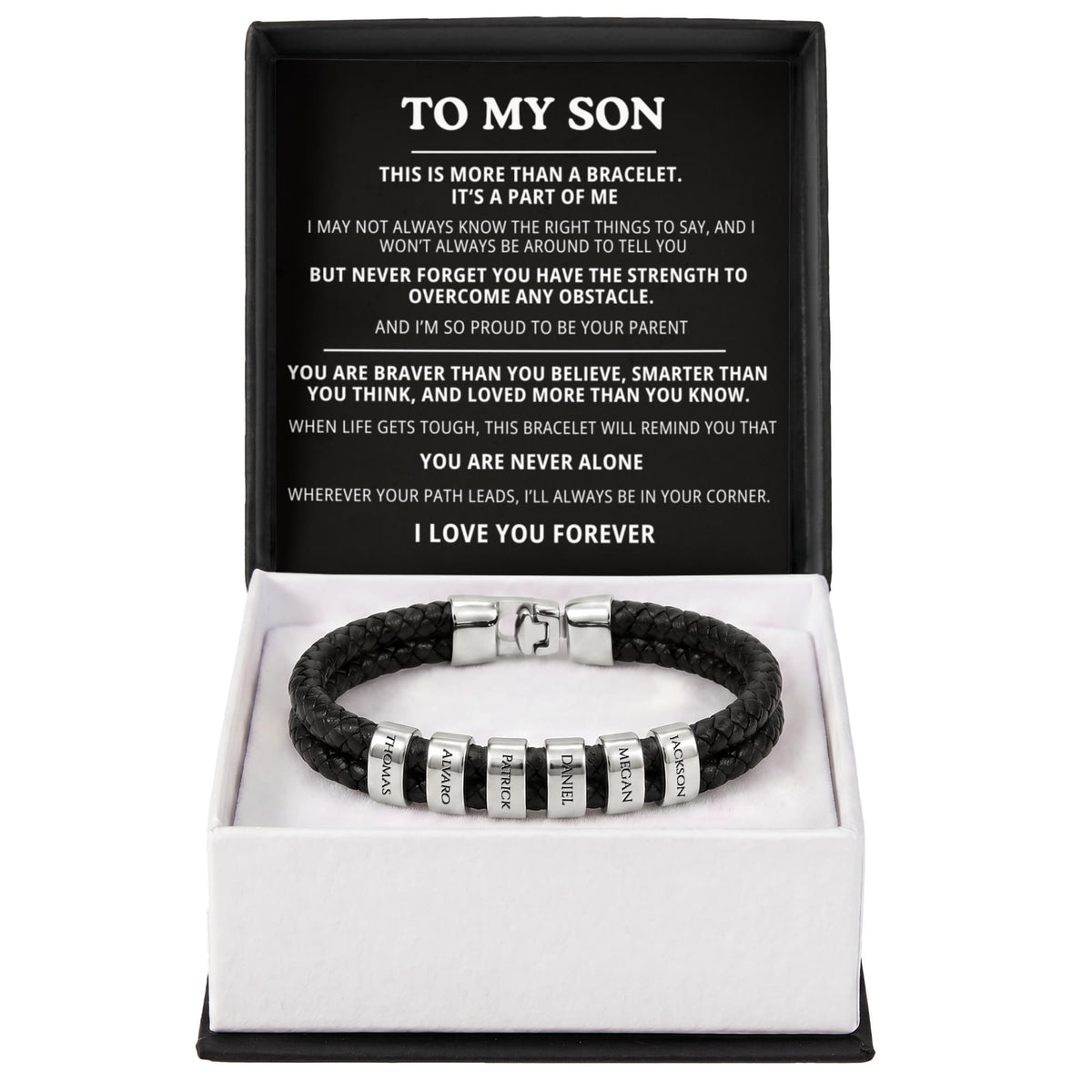 To My Son Bracelet - Personalized I Love You Forever