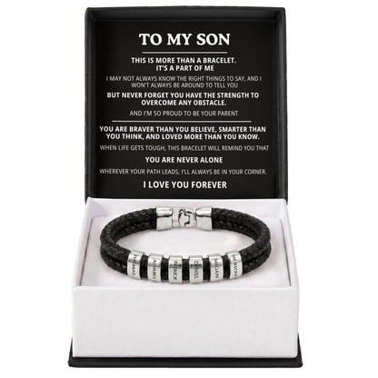 To My Son Bracelet - Personalized I Love You Forever