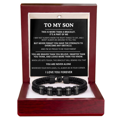 To My Son Bracelet - Personalized I Love You Forever