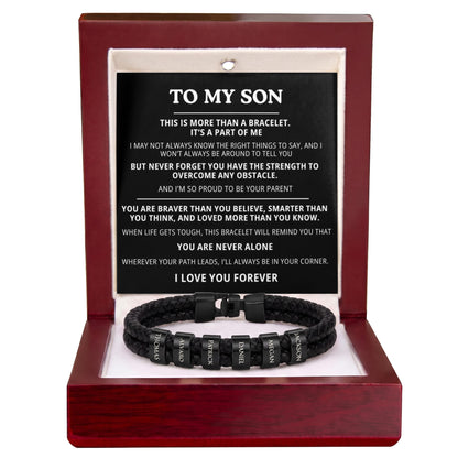 To My Son Bracelet - Personalized I Love You Forever