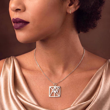 Monogram name necklace in gift box
