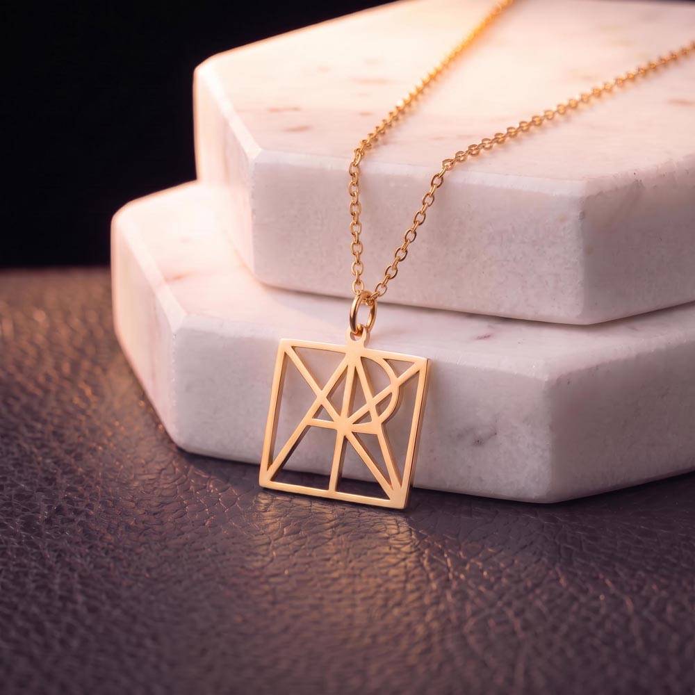 Custom name monogram necklace, a meaningful gift for her