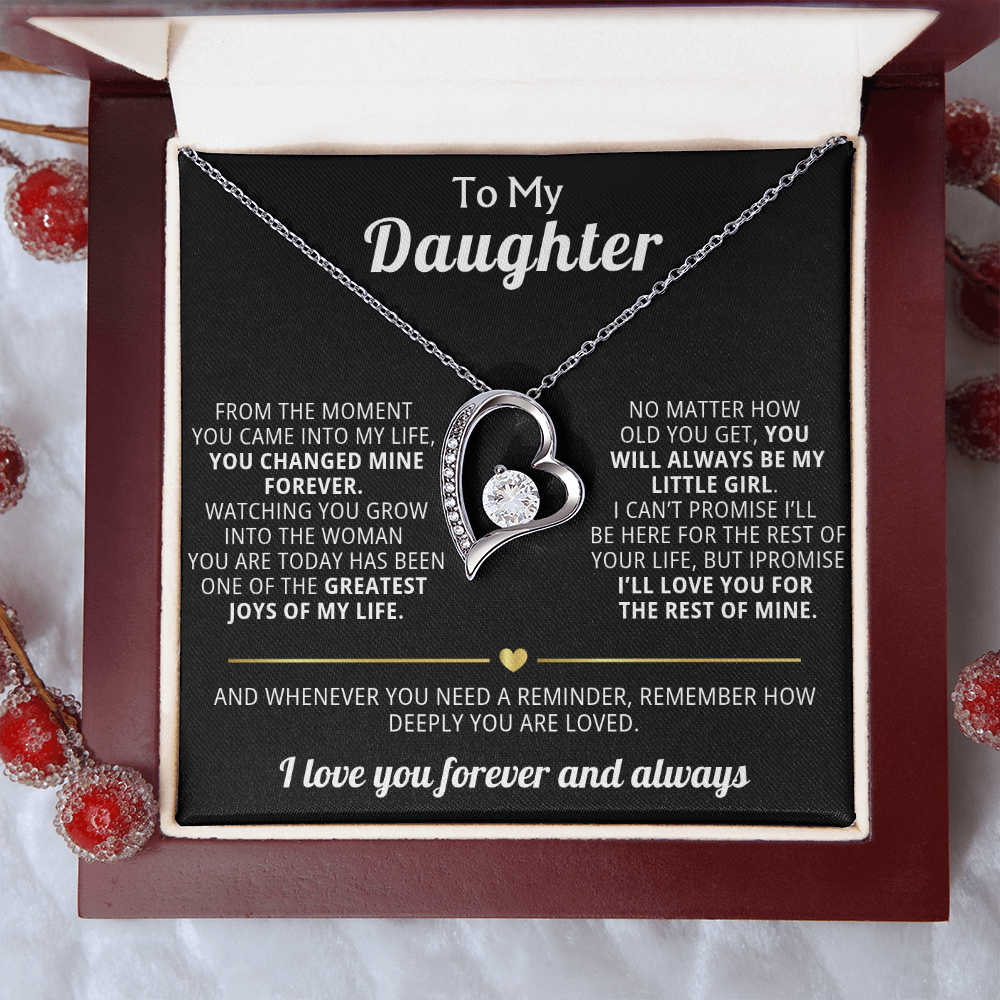 Forever Love Necklace To My Daughter - You Changed My Life Forever