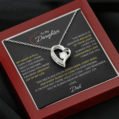 Beautiful Gift for Daughter From Dad: "The Unshakeable Love" Necklace