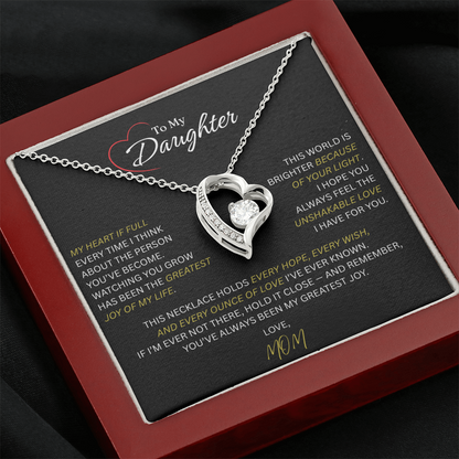 Beautiful Gift for Daughter From Mom: "The Unshakeable Love" Necklace