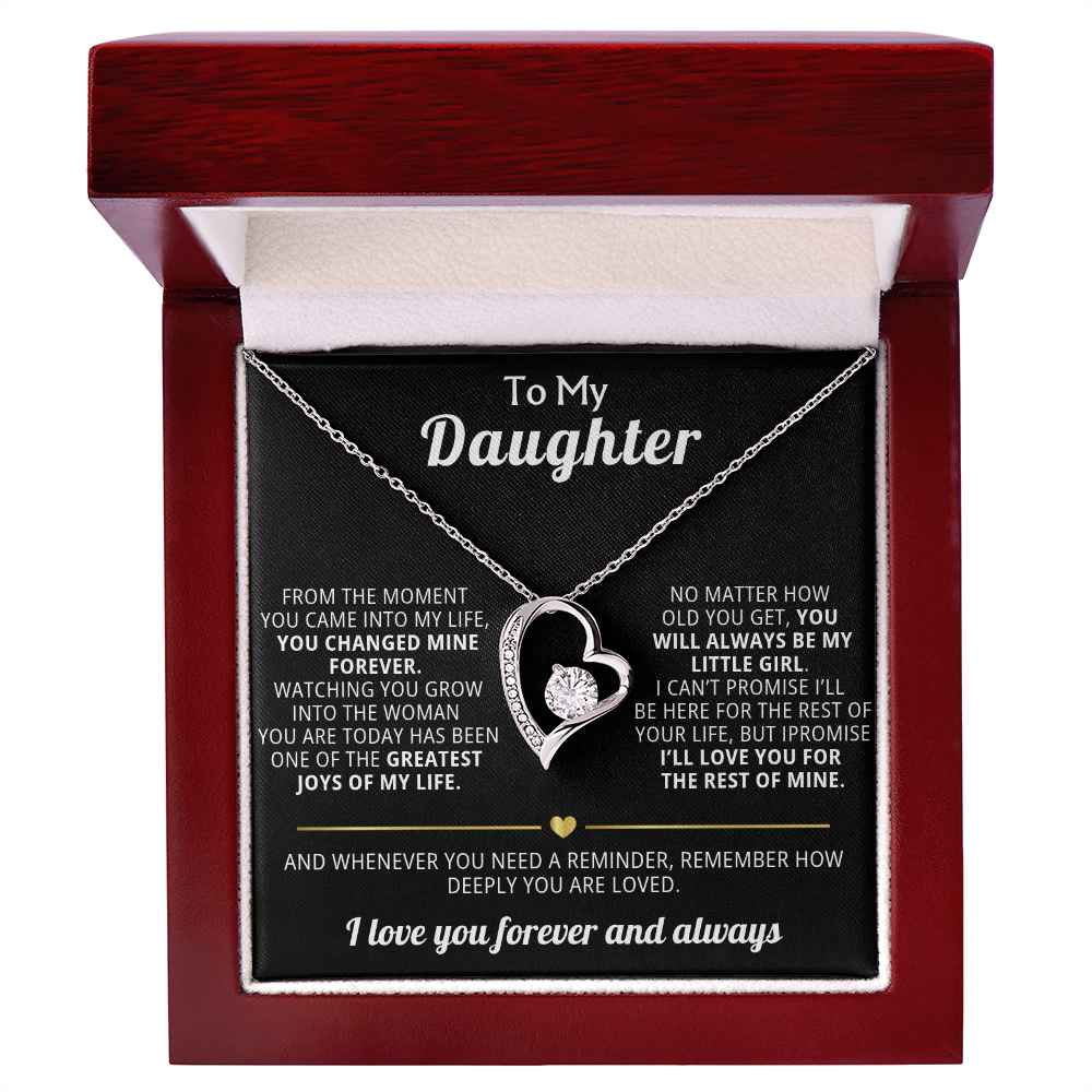 Forever Love Necklace To My Daughter - You Changed My Life Forever