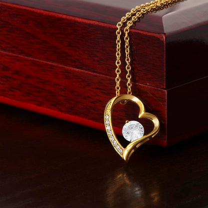To My Mom From Your Daughter - Forever Love Gold Necklace