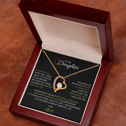 Beautiful Gift for Daughter From Mom: "The Unshakeable Love" Necklace