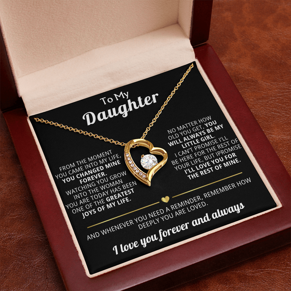 Forever Love Necklace To My Daughter - You Changed My Life Forever
