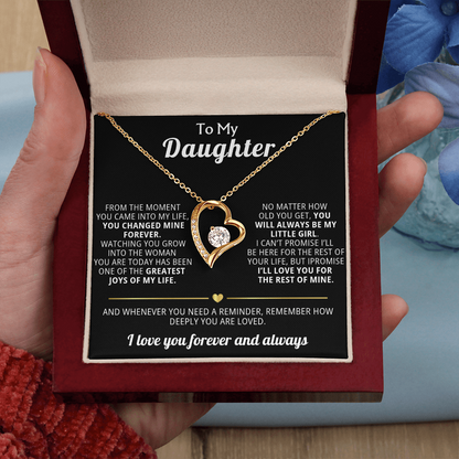 Forever Love Necklace To My Daughter - You Changed My Life Forever