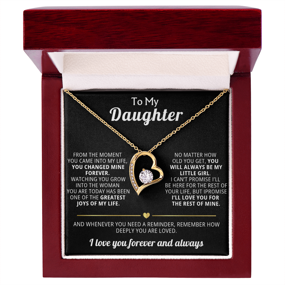 Forever Love Necklace To My Daughter - You Changed My Life Forever