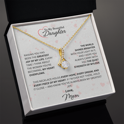 Mom for Daughter: "The Quiet Strength Of My Love" Necklace