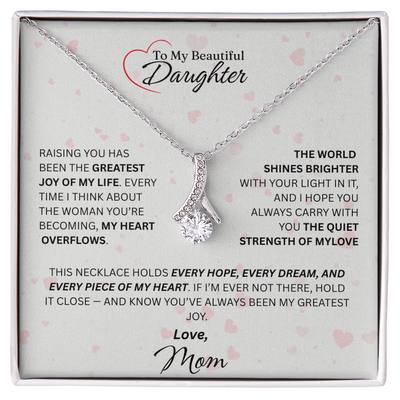Mom for Daughter: "The Quiet Strength Of My Love" Necklace