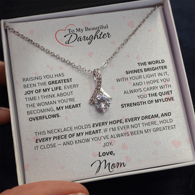 Mom for Daughter: "The Quiet Strength Of My Love" Necklace
