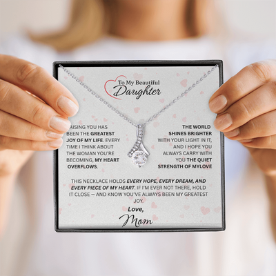 Mom for Daughter: "The Quiet Strength Of My Love" Necklace