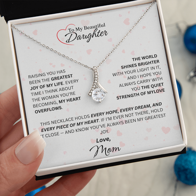 Mom for Daughter: "The Quiet Strength Of My Love" Necklace