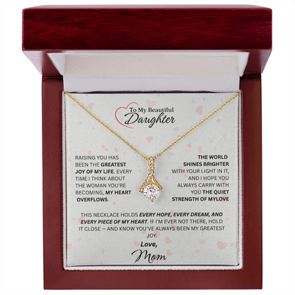 Mom for Daughter: "The Quiet Strength Of My Love" Necklace
