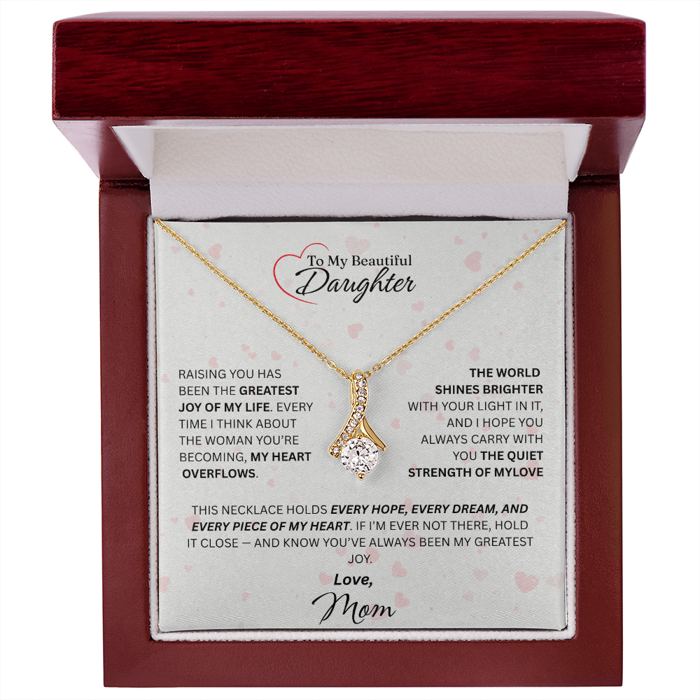 Mom for Daughter: "The Quiet Strength Of My Love" Necklace