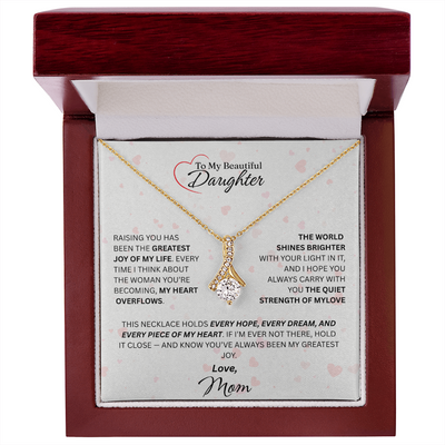 Mom for Daughter: "The Quiet Strength Of My Love" Necklace