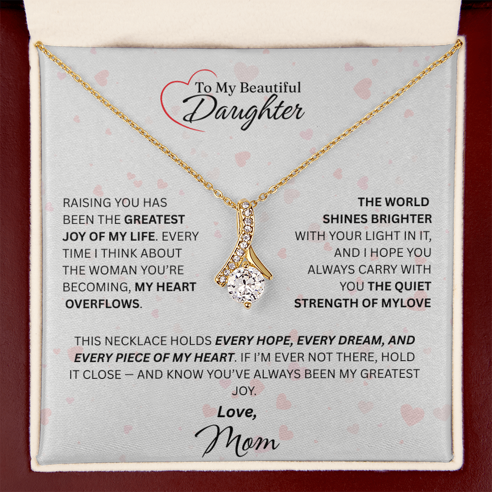 Mom for Daughter: "The Quiet Strength Of My Love" Necklace