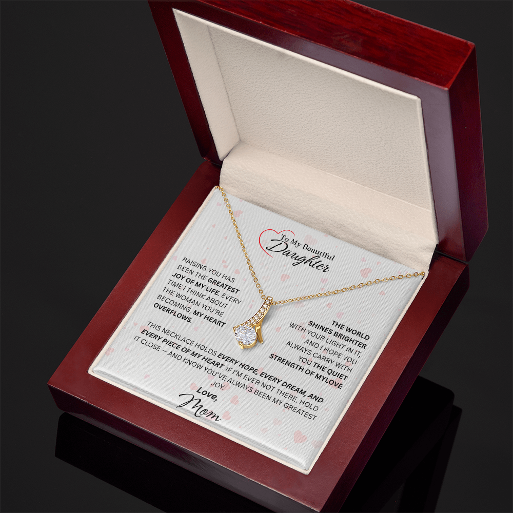 Mom for Daughter: "The Quiet Strength Of My Love" Necklace