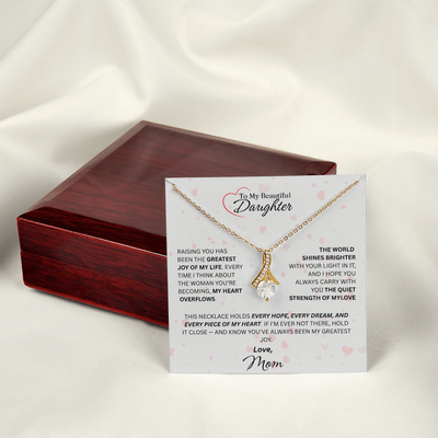 Mom for Daughter: "The Quiet Strength Of My Love" Necklace
