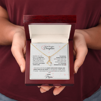 Mom for Daughter: "The Quiet Strength Of My Love" Necklace