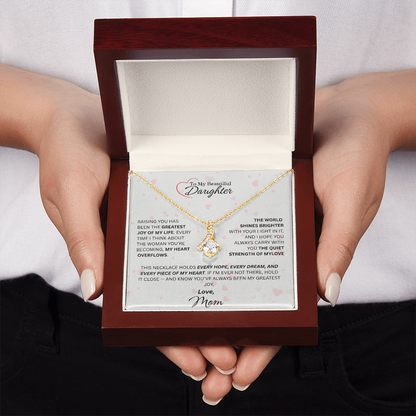 Mom for Daughter: "The Quiet Strength Of My Love" Necklace