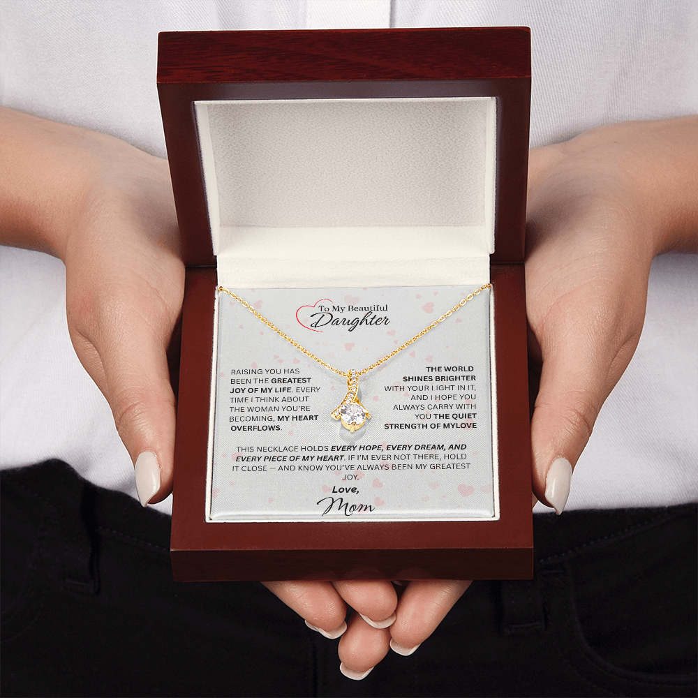 Mom for Daughter: "The Quiet Strength Of My Love" Necklace