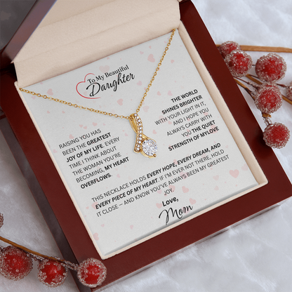 Mom for Daughter: "The Quiet Strength Of My Love" Necklace