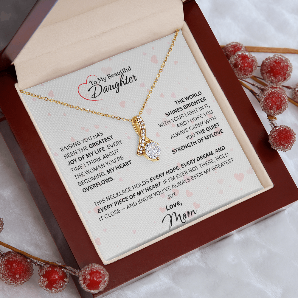 Mom for Daughter: "The Quiet Strength Of My Love" Necklace