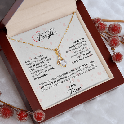 Mom for Daughter: "The Quiet Strength Of My Love" Necklace