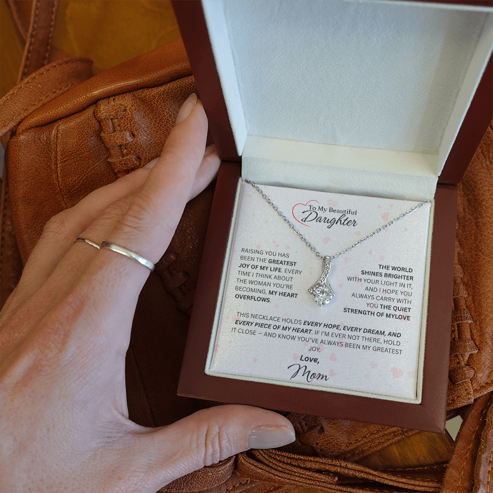Mom for Daughter: "The Quiet Strength Of My Love" Necklace