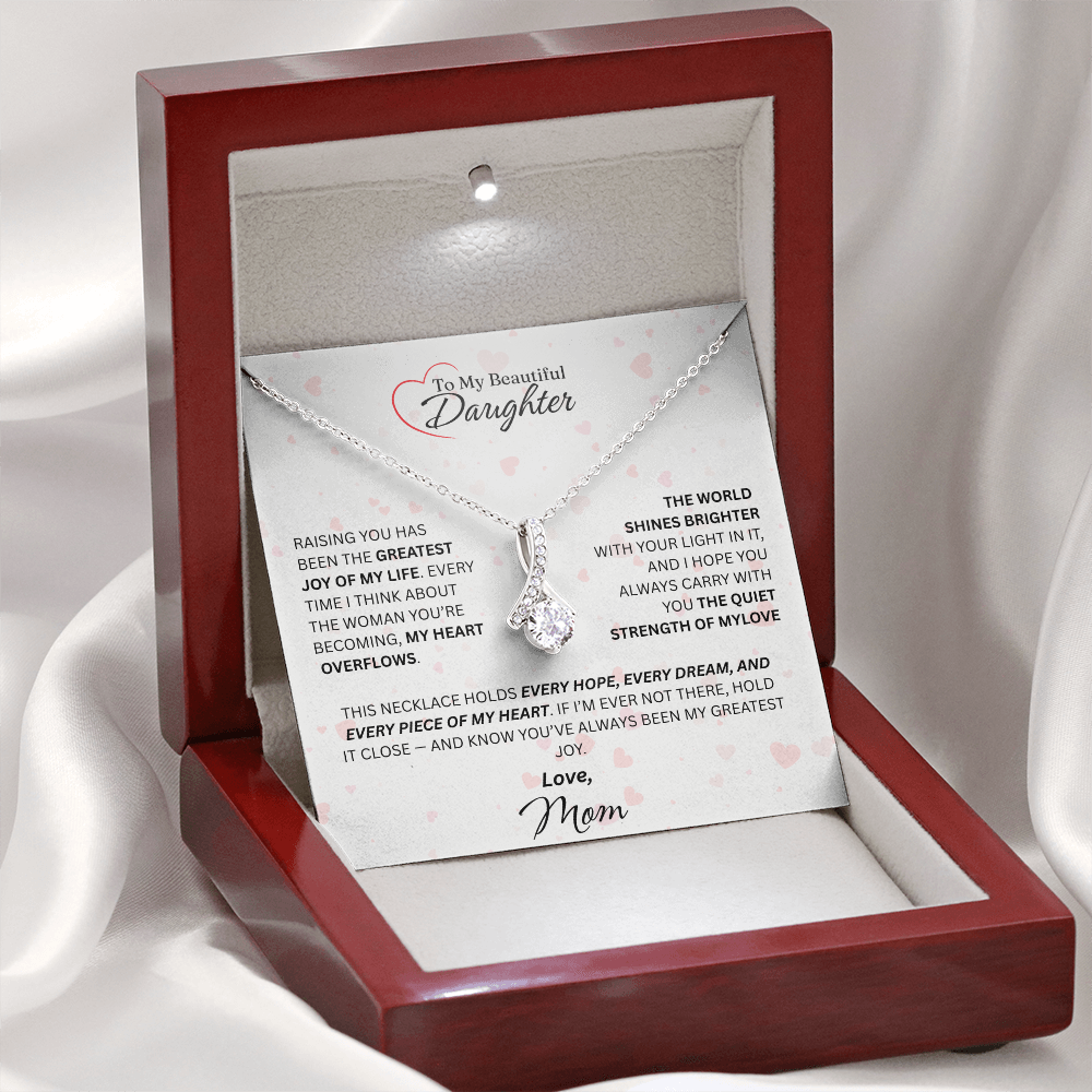 Mom for Daughter: "The Quiet Strength Of My Love" Necklace