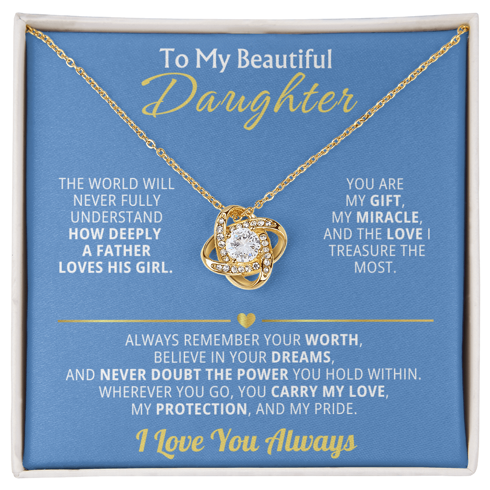 To My Beautiful Daughter - Remember your Worth Believe In Your Dreams Gift Set
