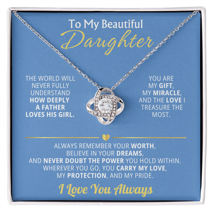To My Beautiful Daughter - Remember your Worth Believe In Your Dreams Gift Set