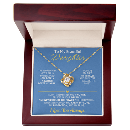 To My Beautiful Daughter - Remember your Worth Believe In Your Dreams Gift Set