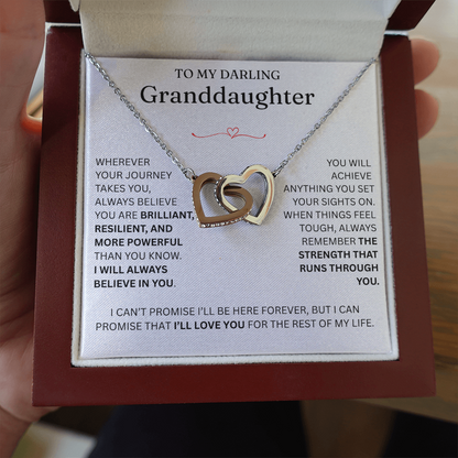 For Granddaughter - Interlocking Hearts