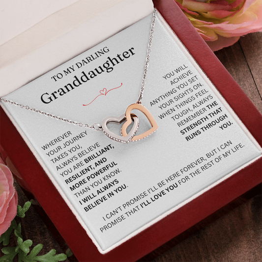 For Granddaughter - Interlocking Hearts