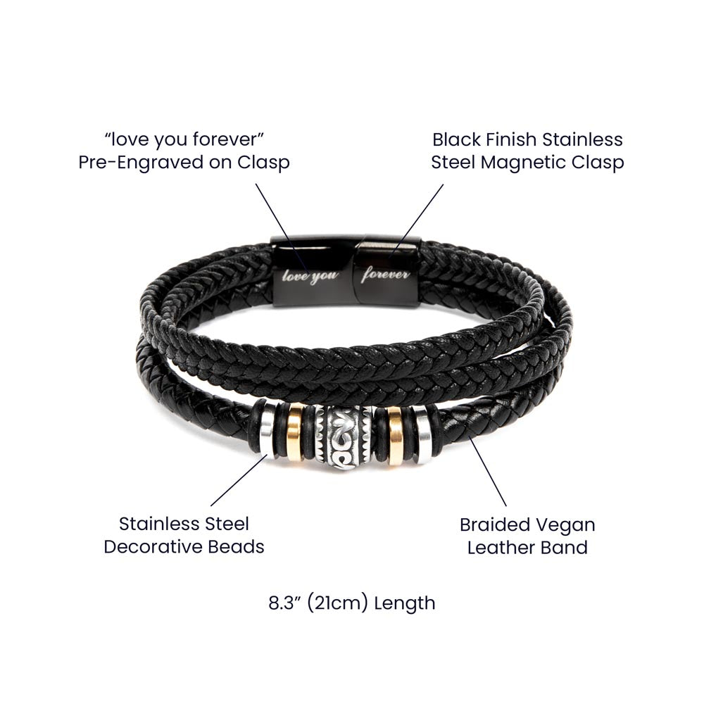 To My Son Bracelet - I Love You Forever